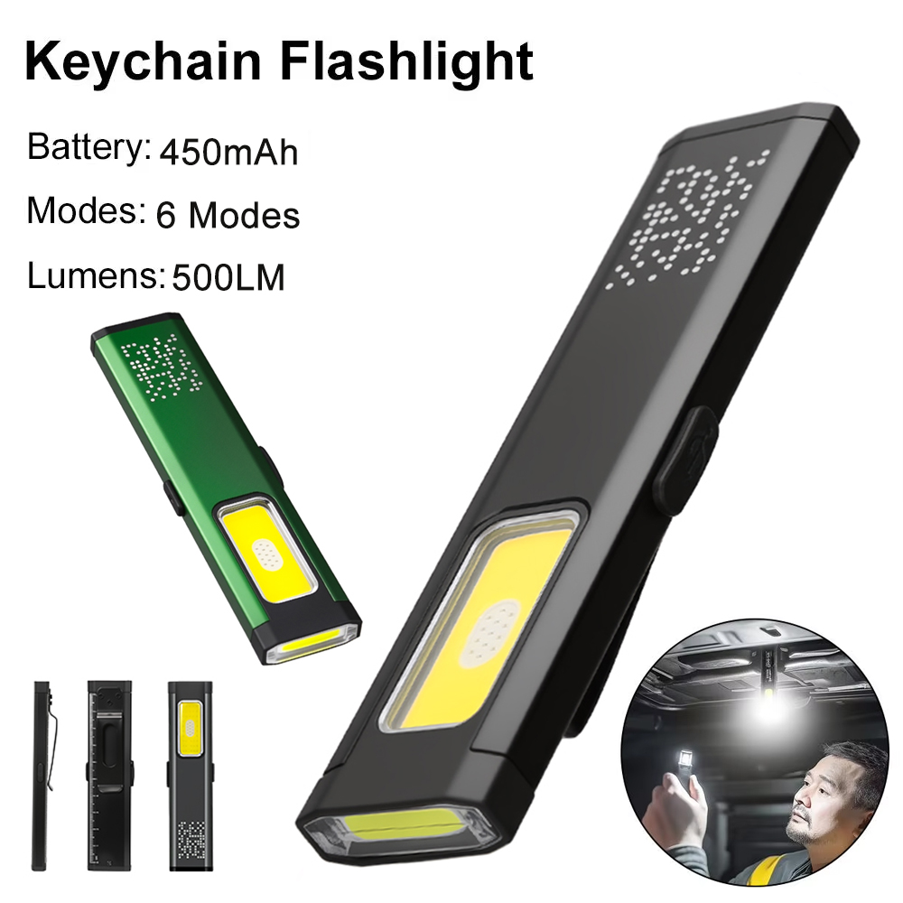 Outdoor Lighting B&Q - ไฟฉาย LED แบบชาร์จไฟแบบพกพาขนาดเล็ก, ไฟฉายพกพาสำหรับทำงานกลางแจ้งกันน้ำพร้อมที่จับแม่เหล็ก, ไฟฉาย LED