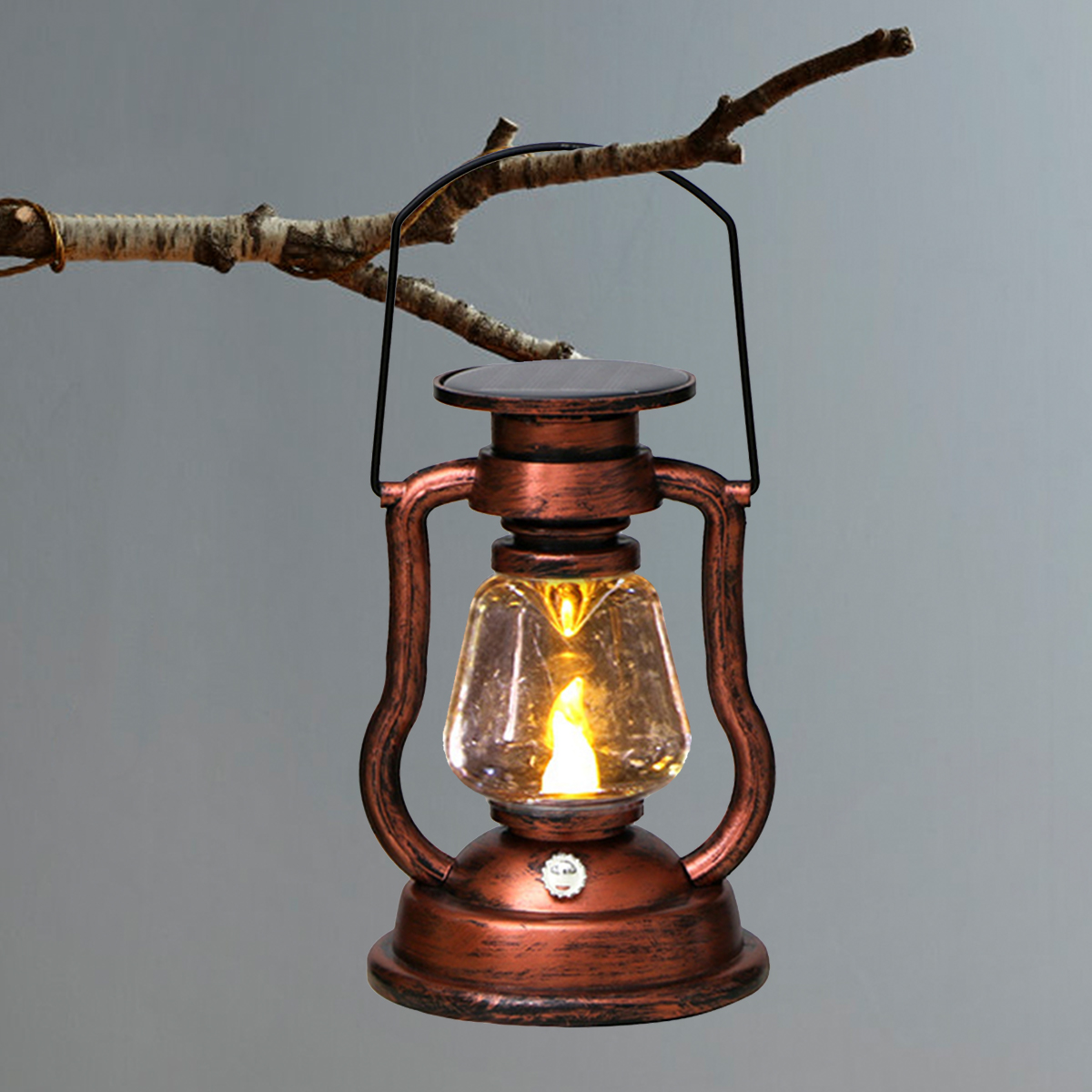 Solar Lantern Hanging - โคมไฟวินเทจแบบพกพา ไฟแคมป์ปิ้งกลางแจ้ง ไฟแขวนสำหรับการเดินทาง ไฟแขวนพลังงานแสงอาทิตย์ ไฟเทียนสำหรับตกแต่งบาร์และร้านอาหาร