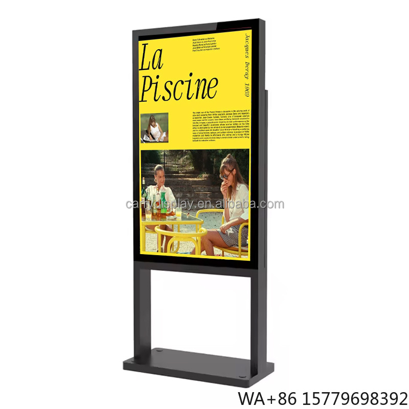 Color Changing Outdoor - จอแสดงผลโฆษณาดิจิทัล LCD ขนาดใหญ่ 65 นิ้ว สำหรับติดตั้งภายนอกอาคาร