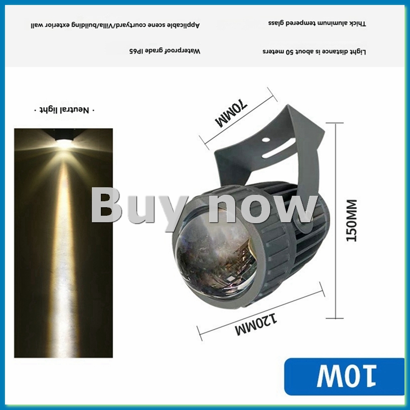 Outdoor Lighting Garden - ไฟสปอตไลท์ติดผนังสวน LED สำหรับภายนอกอาคาร 10W ไฟส่องสว่างภูมิทัศน์ AC220V