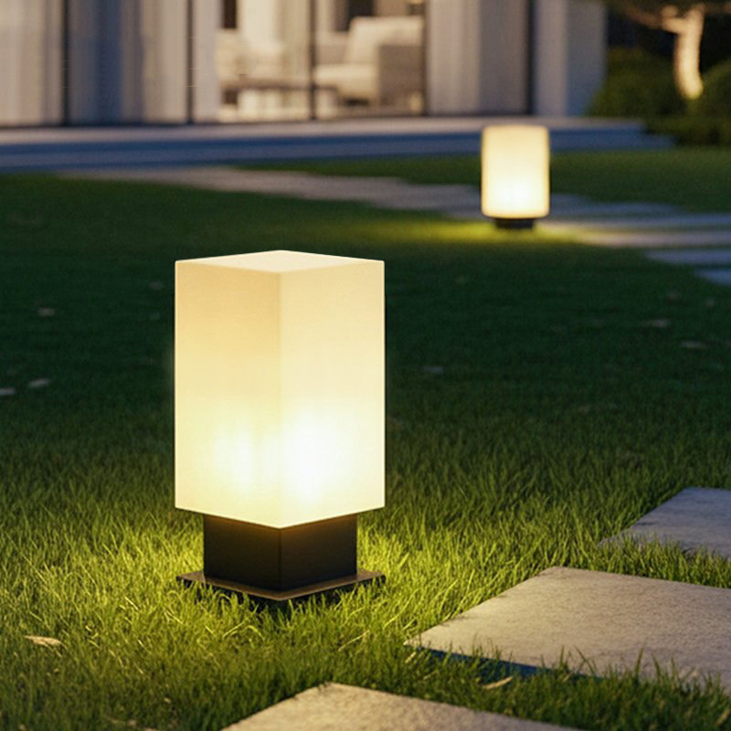 Outdoor Lighting Garden - โคมไฟตั้งพื้นเรืองแสง ไฟ LED พลังงานแสงอาทิตย์สำหรับสนามหญ้า ไฟกลางแจ้งแบบไม่ใช้พลังงานแสงอาทิตย์ โคมไฟสวนกลางแจ้ง