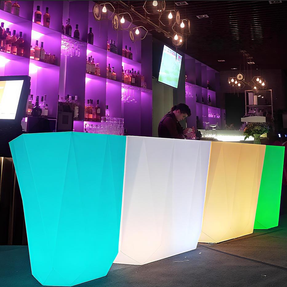 Outdoor Lighting Rental For Party - เคาน์เตอร์บาร์แบบ LED สำหรับใช้งานกลางแจ้ง เหมาะสำหรับร้านกาแฟ ร้านอาหาร งานปาร์ตี้