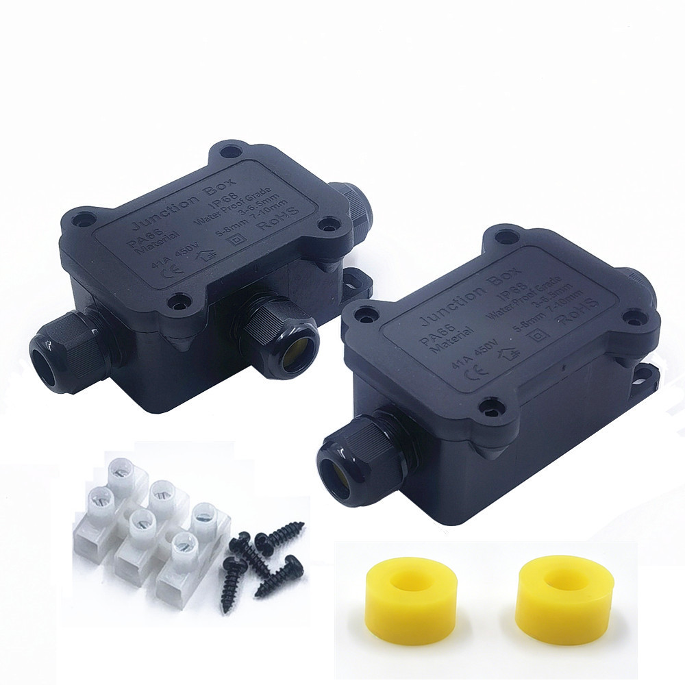 Outdoor Lighting Junction - กล่องเชื่อมต่อกันน้ำ IP68 แบบ 2/3 ทาง สำหรับสายเคเบิลภายนอกอาคาร
