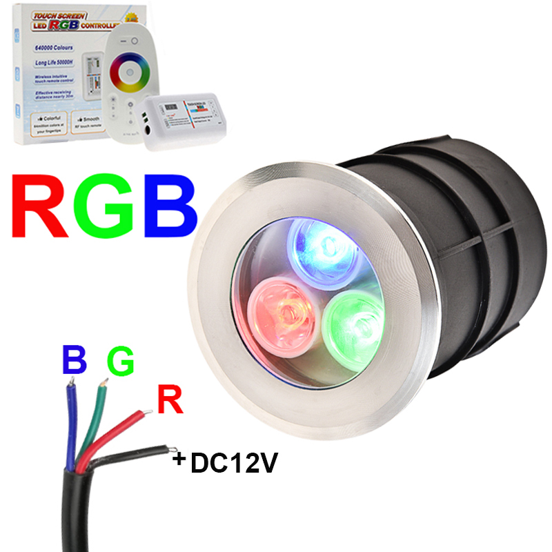 Outdoor Lighting Underground Wiring - ไฟใต้ดิน LED 4สาย IP68 9W18W กันน้ำ,