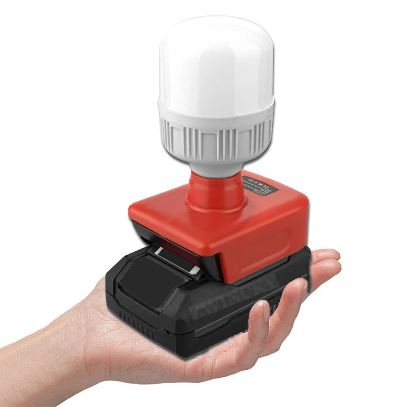 Outdoor Lighting Battery Operated - ไฟฉายพกพาเหมาะสำหรับหลอดไฟ LED E27 ไร้สาย 18V ของ