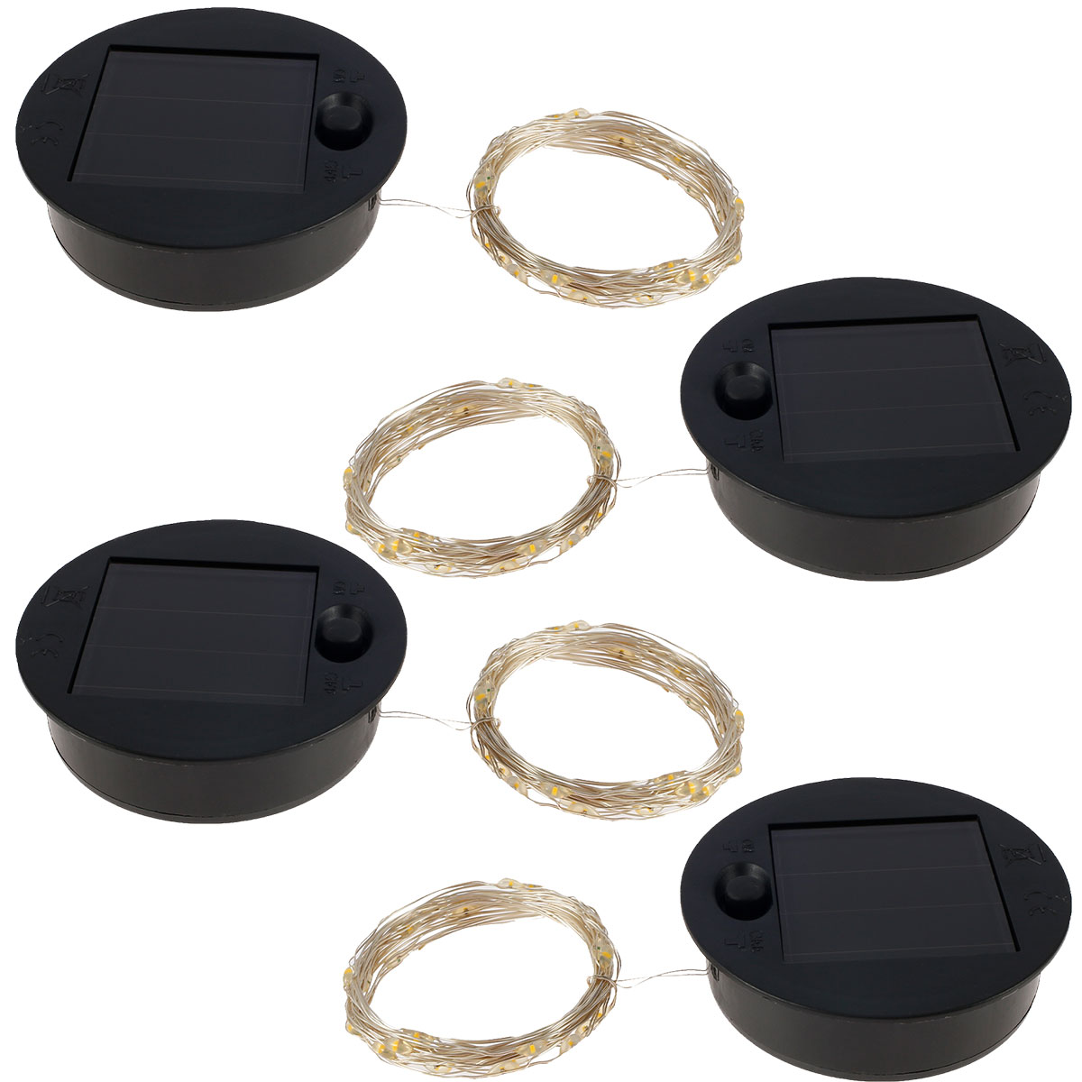 Post Cap Light - การเปลี่ยนไฟโคมไฟพลังงานแสงอาทิตย์ด้านบนพร้อมไฟ LED String 30 ดวง ฝาปิดโคมไฟแผงโซลาร์เซลล์