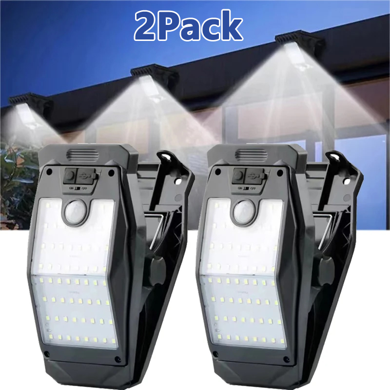 Outdoor Lighting On Fence - ใหม่! โคมไฟพลังงานแสงอาทิตย์แบบหนีบ 2/1 ชิ้น สำหรับใช้งานกลางแจ้ง กันน้ำ