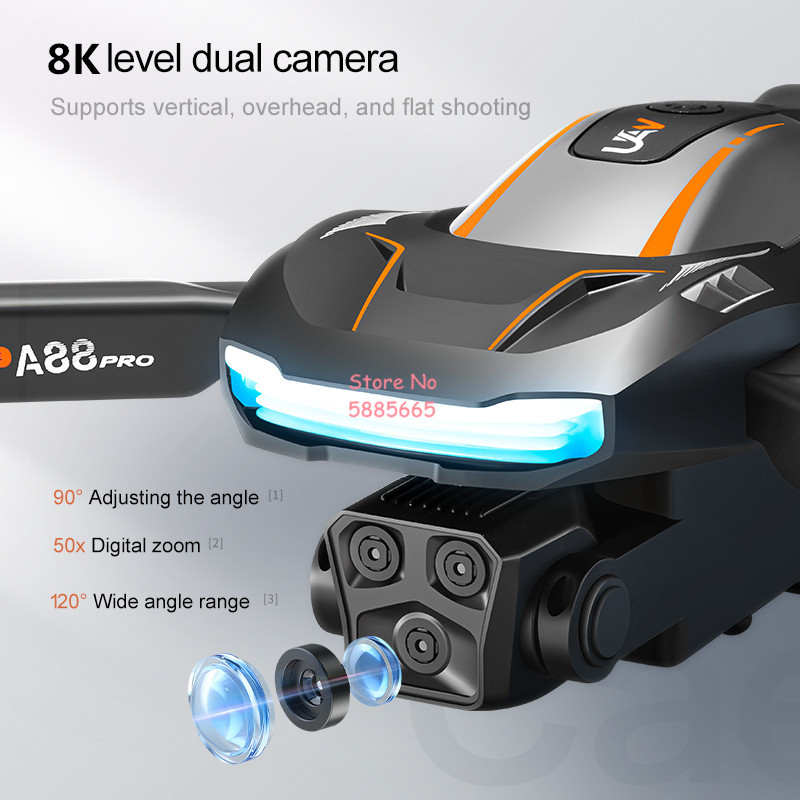 โดรนถ่ายภาพทางอากาศ 8K ระบบ Op - Outdoor Lighting Battery Operated บทวิจารณ์และราคา