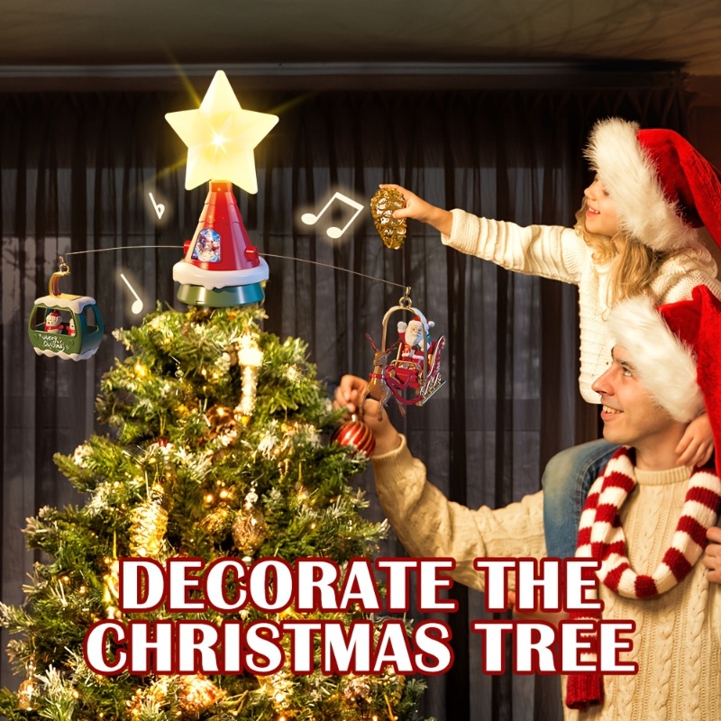 ม้าหมุนประดับยอดต้นคริสต์มาสพร - Outdoor Lighting Tree บทวิจารณ์และราคา