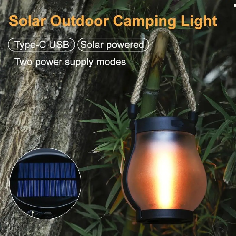 โคมไฟพลังงานแสงอาทิตย์แบบชาร์จ - Solar Lantern Hanging บทวิจารณ์และราคา