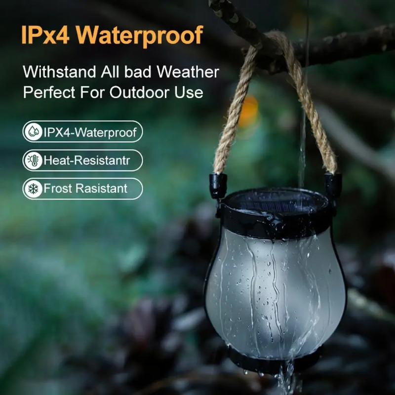 โคมไฟพลังงานแสงอาทิตย์แบบชาร์จ - Solar Lantern Hanging บทวิจารณ์และราคา