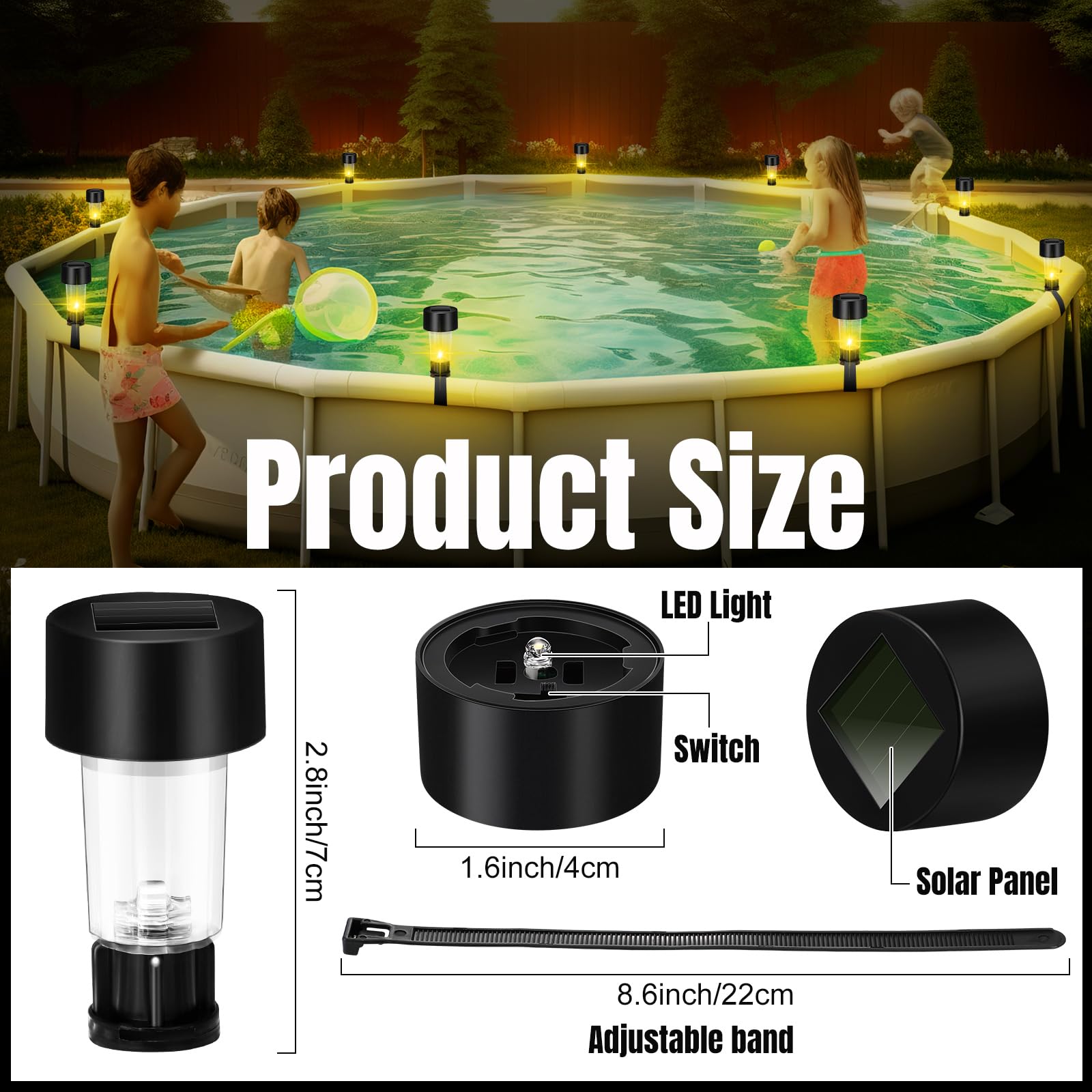 6 แพคเกจกรอบไฟสระว่ายน้ําพลังง - Outdoor Lighting On Fence บทวิจารณ์และราคา