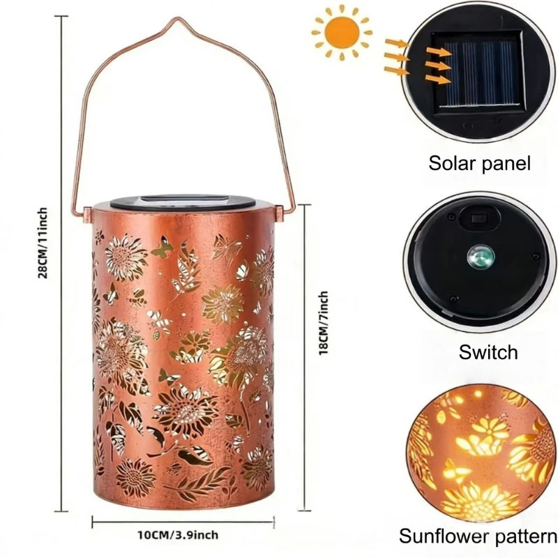 โคมไฟโซลาร์รูปนกฮัมมิงเบิร์ดแล - Solar Lantern Hanging บทวิจารณ์และราคา