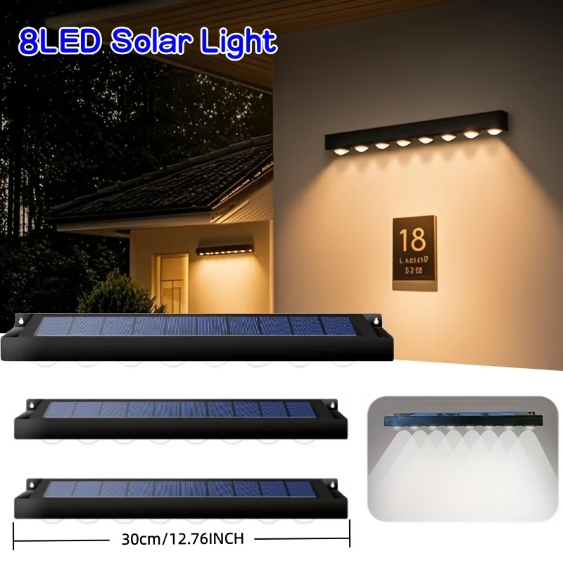 1/2/4 ชิ้นไฟป้ายพลังงานแสงอาทิ - Outdoor Lighting On Fence บทวิจารณ์และราคา