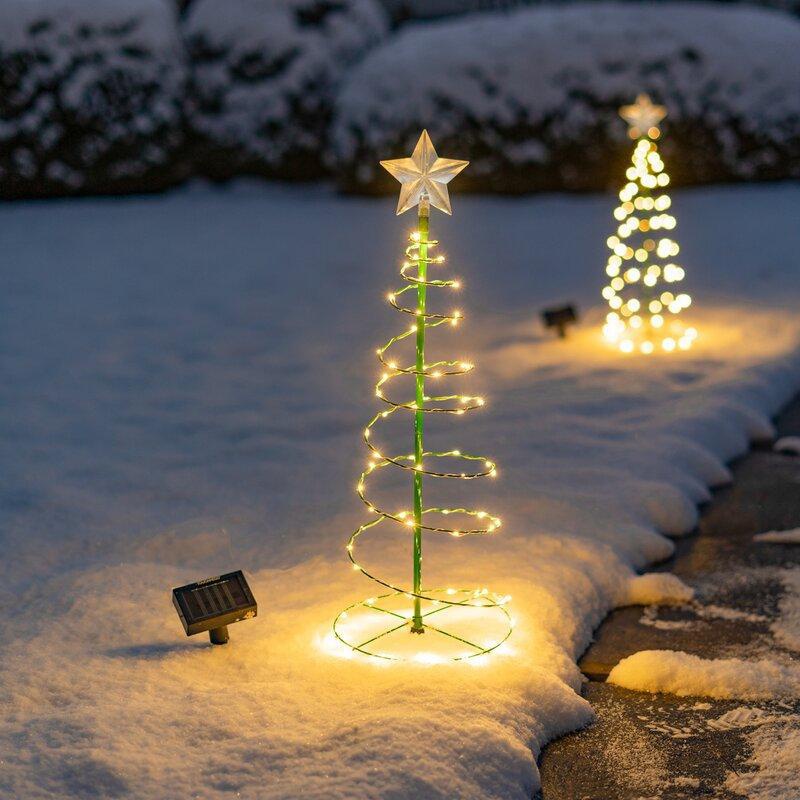 1 ชิ้นกันน้ํากลางแจ้งพลังงานแส - Outdoor Lighting Tree บทวิจารณ์และราคา