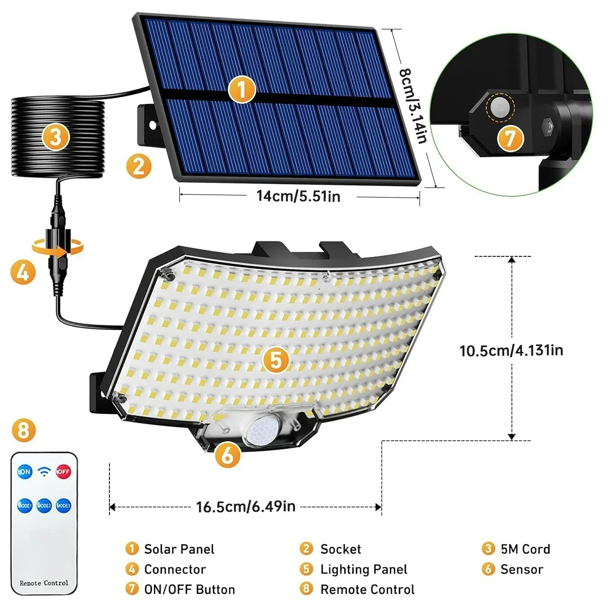 234LED ไฟพลังงานแสงอาทิตย์กลาง - Outdoor Lighting Garden บทวิจารณ์และราคา