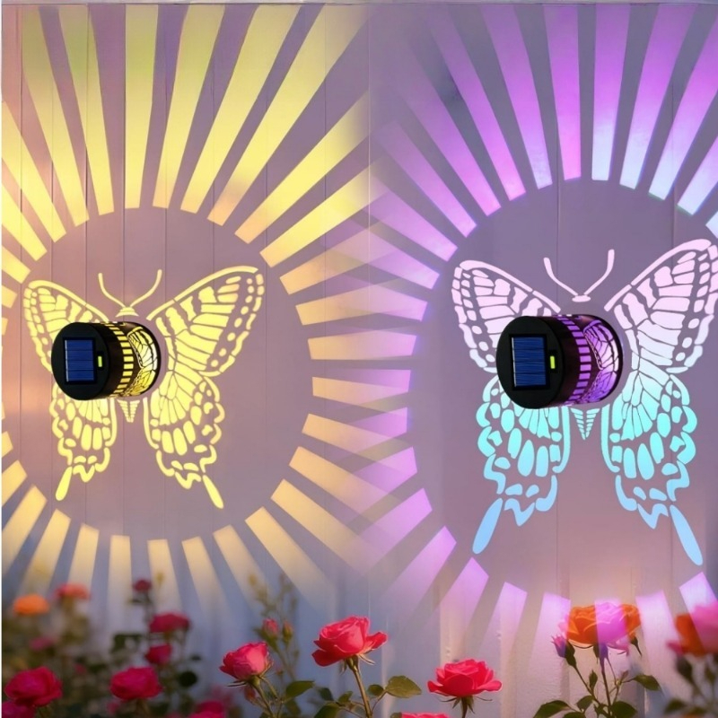 ไฟตกแต่งรูปผีเสื้อพลังงานแสงอา - Outdoor Lighting On Fence บทวิจารณ์และราคา