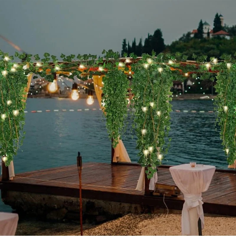 พวงหรีดใบไม้ไฟสายประดับ LED สี - Outdoor Lighting Tree บทวิจารณ์และราคา