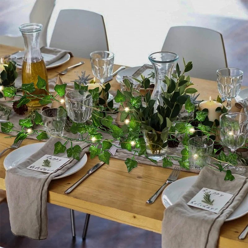 พวงหรีดใบไม้ไฟสายประดับ LED สี - Outdoor Lighting Tree บทวิจารณ์และราคา