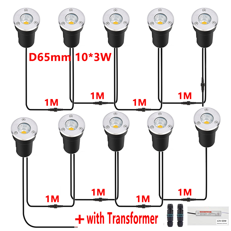 ไฟ LED ฝังพื้น 12V กันน้ำ IP67 - Outdoor Lighting Underground Wiring บทวิจารณ์และราคา