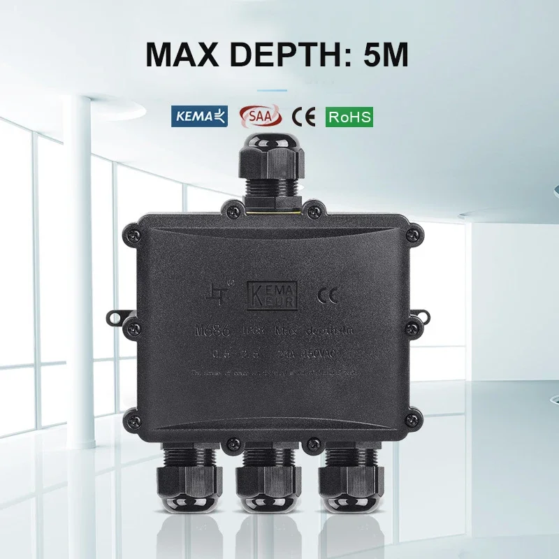 4Way 1In3Out IP68 กันน้ํา 4-14 - Outdoor Lighting Underground Wiring บทวิจารณ์และราคา