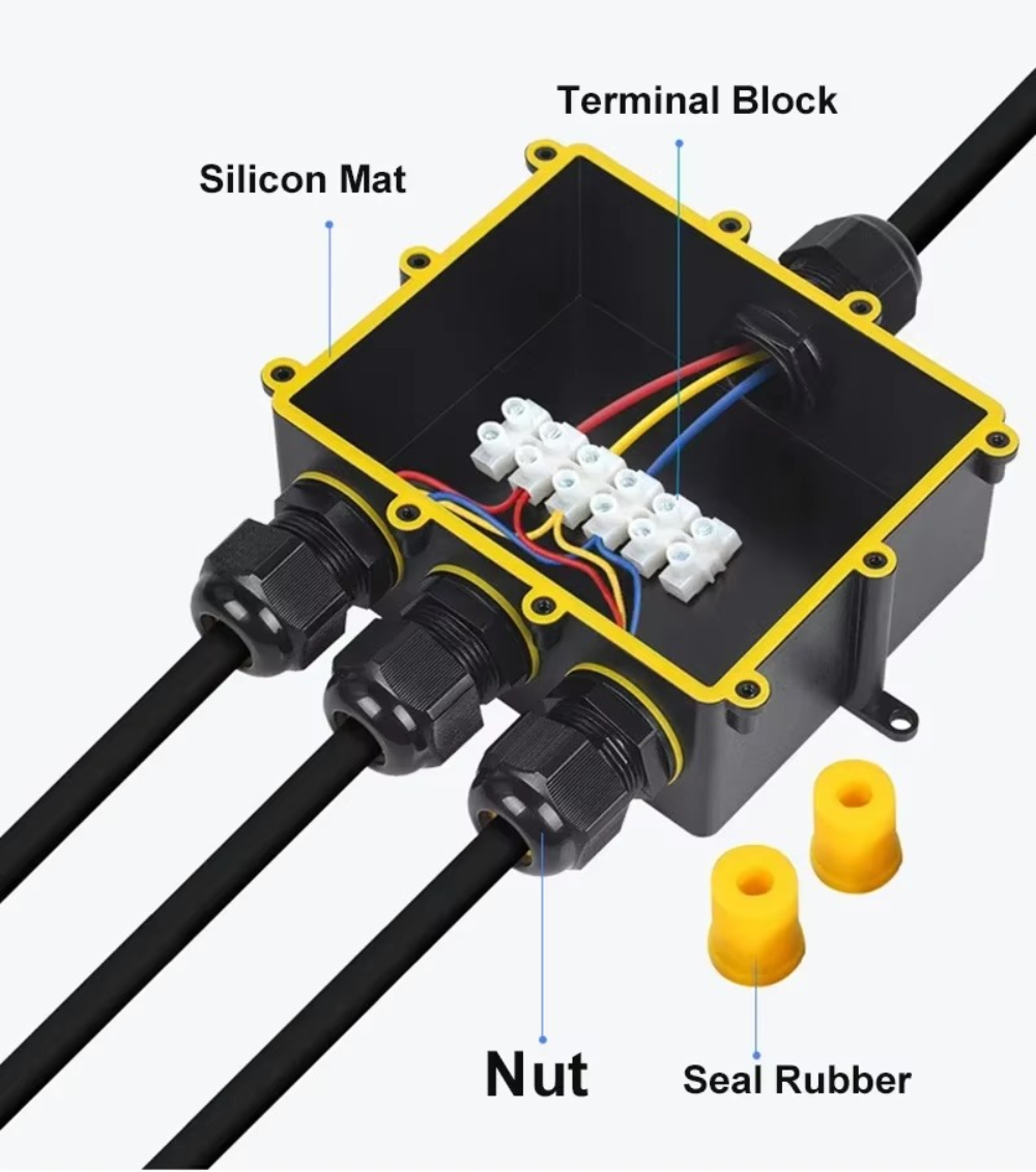 4Way 1In3Out IP68 กันน้ํา 4-14 - Outdoor Lighting Underground Wiring บทวิจารณ์และราคา
