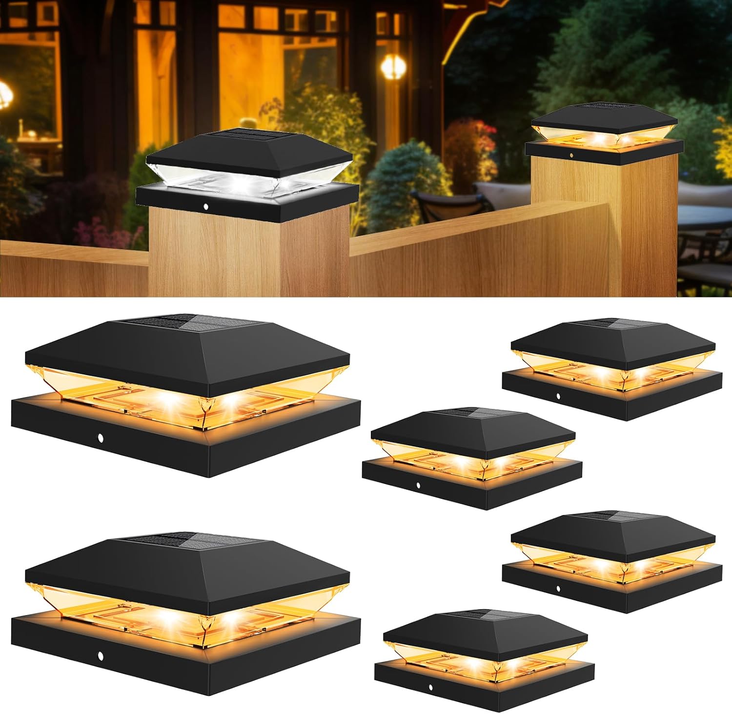 2/4pcs พลังงานแสงอาทิตย์โพสต์ห - Post Cap Light บทวิจารณ์และราคา