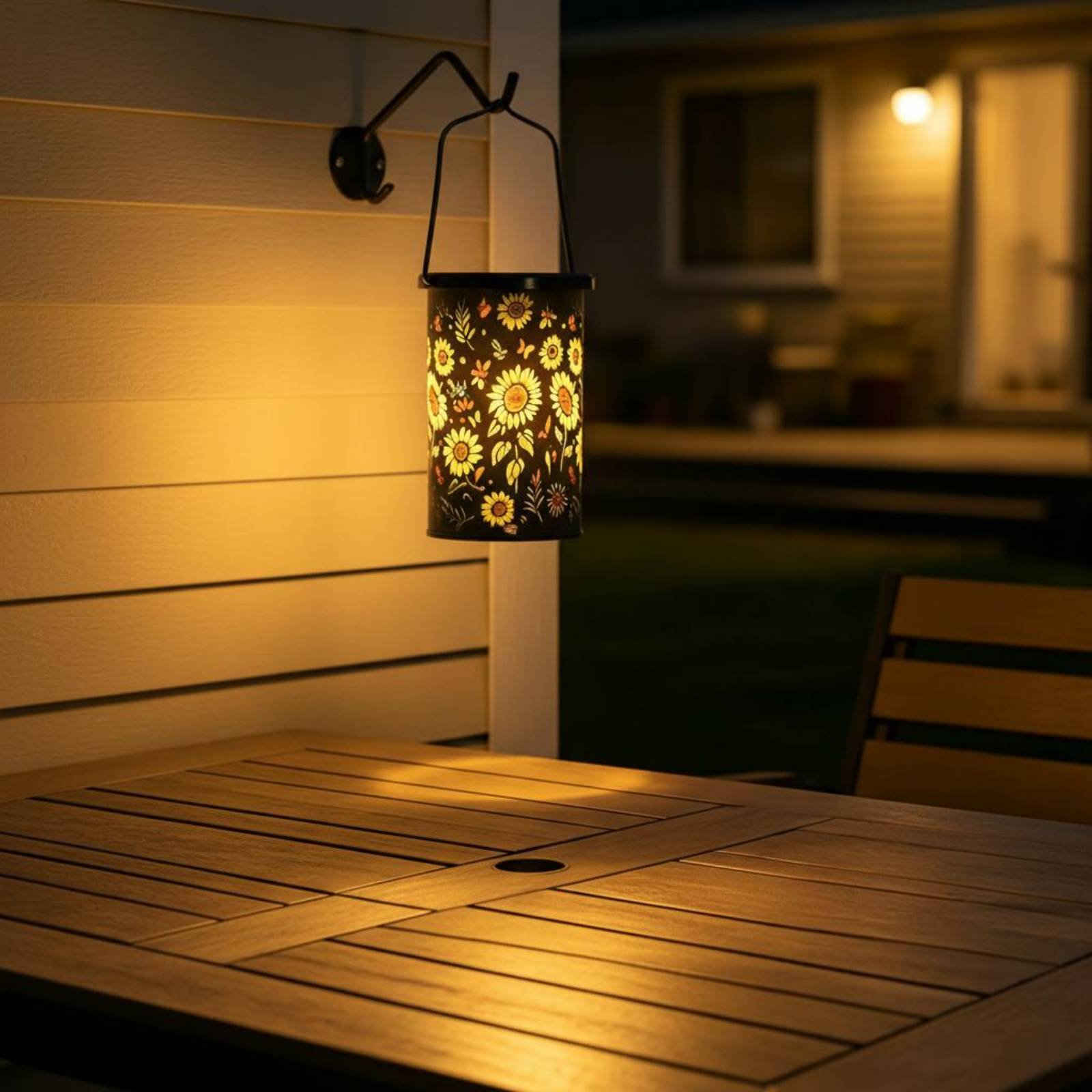 โคมไฟลายดอกไม้ ดีไซน์วินเทจ โค - Solar Lantern Hanging บทวิจารณ์และราคา