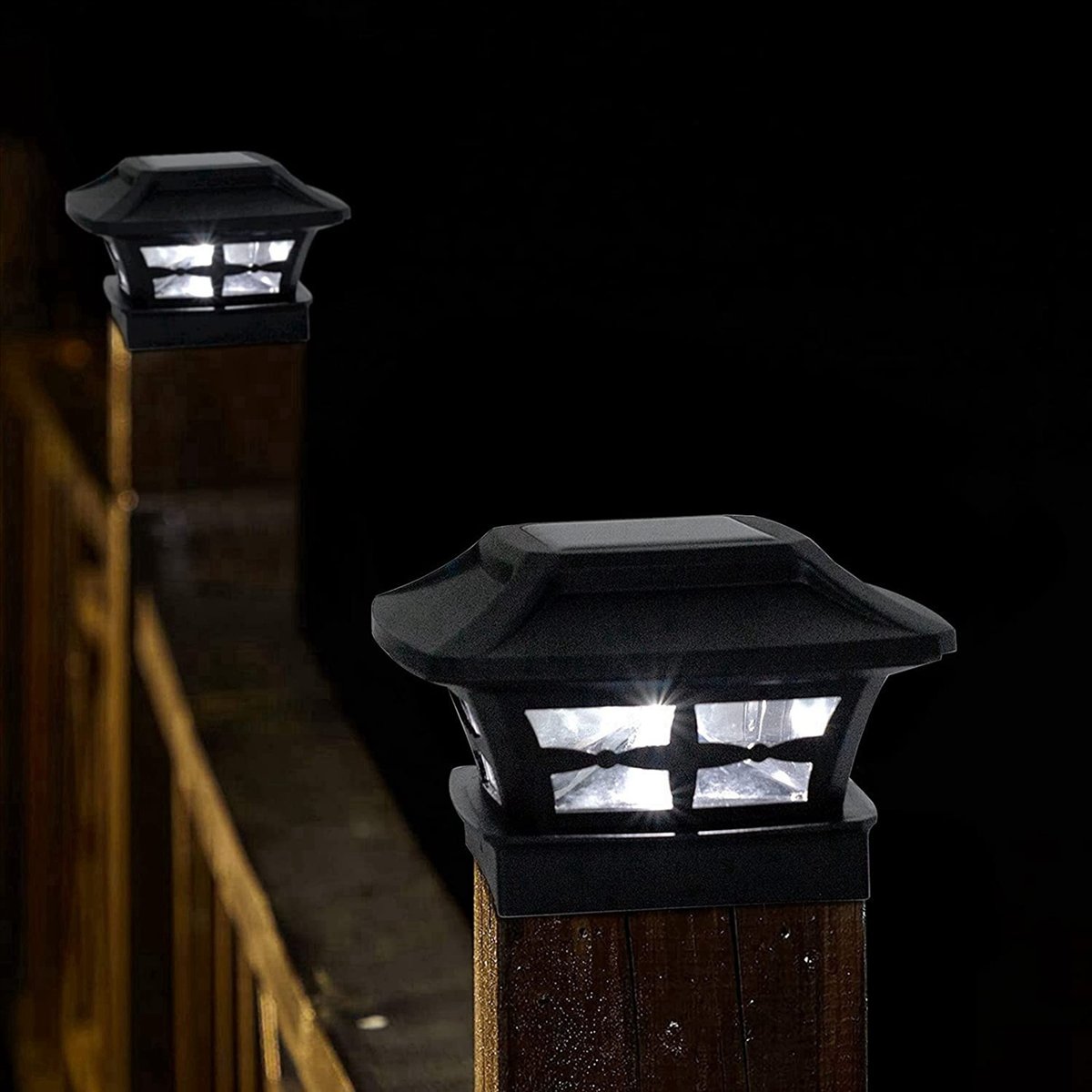 ไฟติดเสาโซลาร์ 8X รุ่นยอดนิยม  - Post Cap Light บทวิจารณ์และราคา