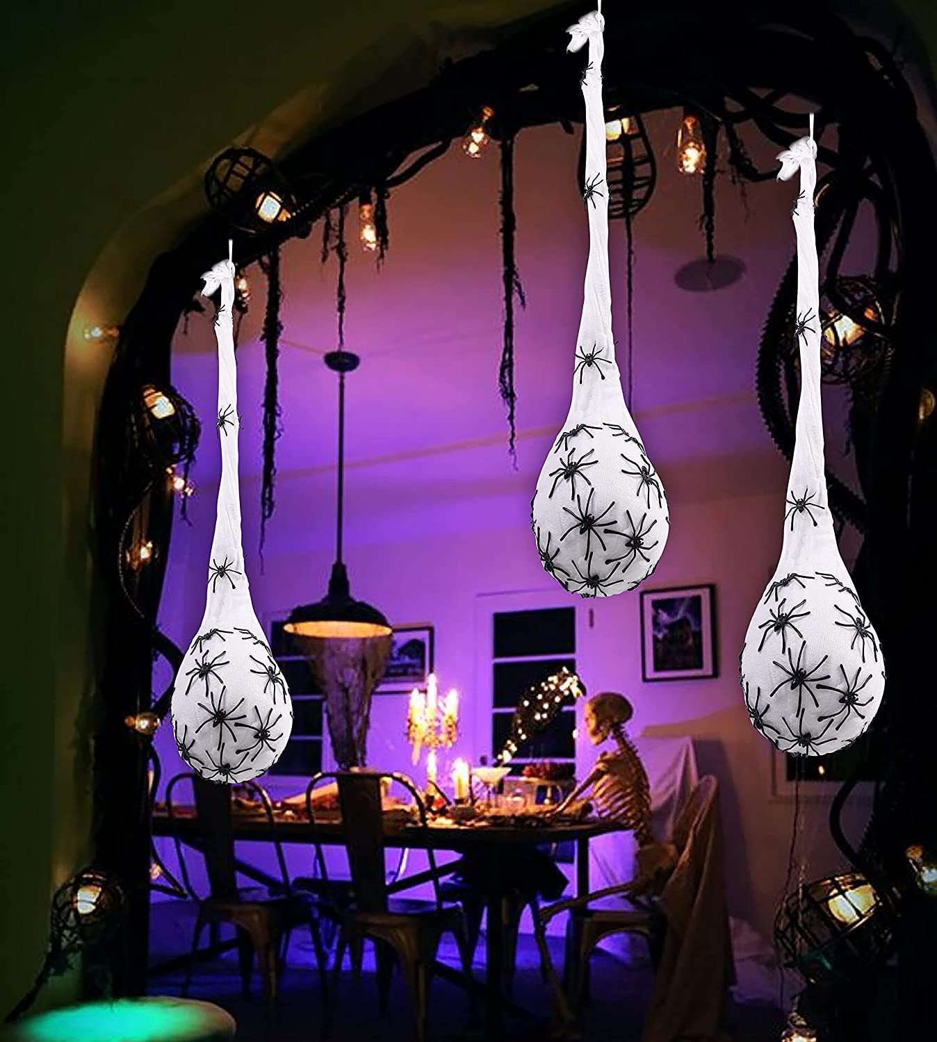 1-3 ชิ้น ของตกแต่งฮาโลวีน ใยแม - Outdoor Lighting Tree บทวิจารณ์และราคา