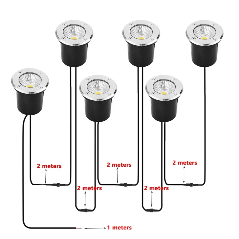 ไฟ LED ใต้ดินแบบกันน้ำ IP67 ขน - Outdoor Lighting Underground Wiring บทวิจารณ์และราคา