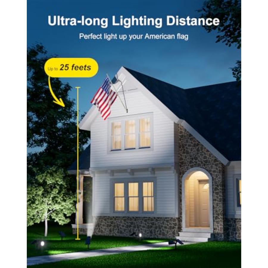 ไฟสปอร์ตไลท์พลังงานแสงอาทิตย์ส - Outdoor Lighting Tree บทวิจารณ์และราคา