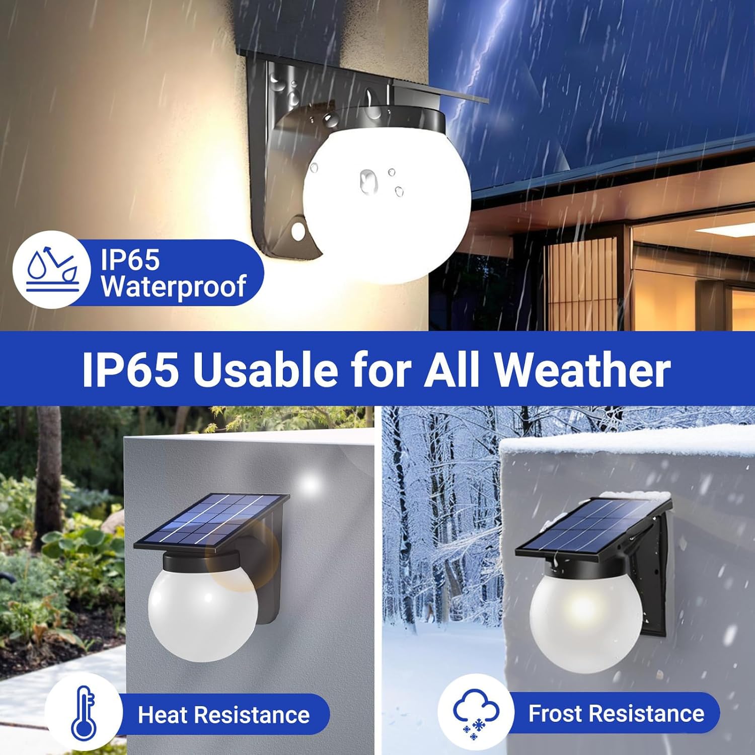 ไฟติดผนังทรงกลมพลังงานแสงอาทิต - Outdoor Lighting On Fence บทวิจารณ์และราคา