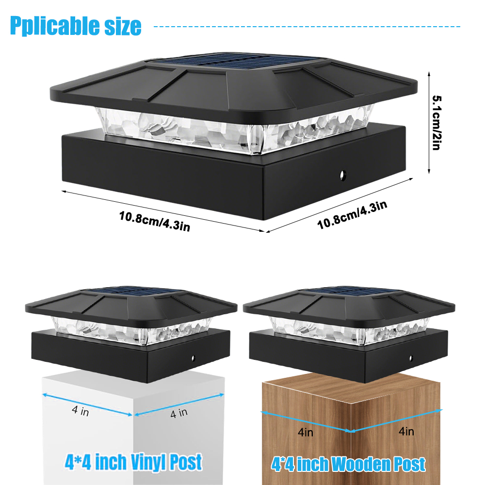 กลางแจ้งพลังงานแสงอาทิตย์โพสต์ - Post Cap Light บทวิจารณ์และราคา
