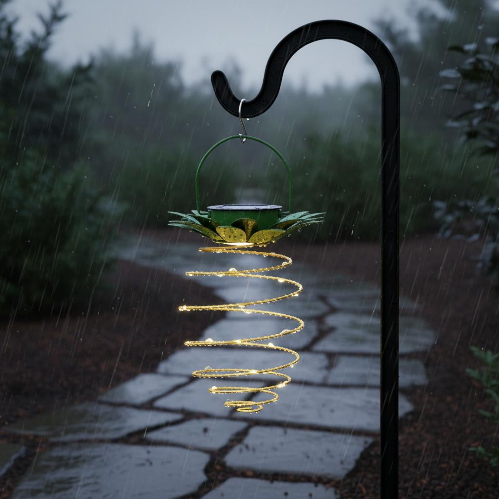 โคมไฟพลังงานแสงอาทิตย์รูปสับปะ - Solar Lantern Hanging บทวิจารณ์และราคา