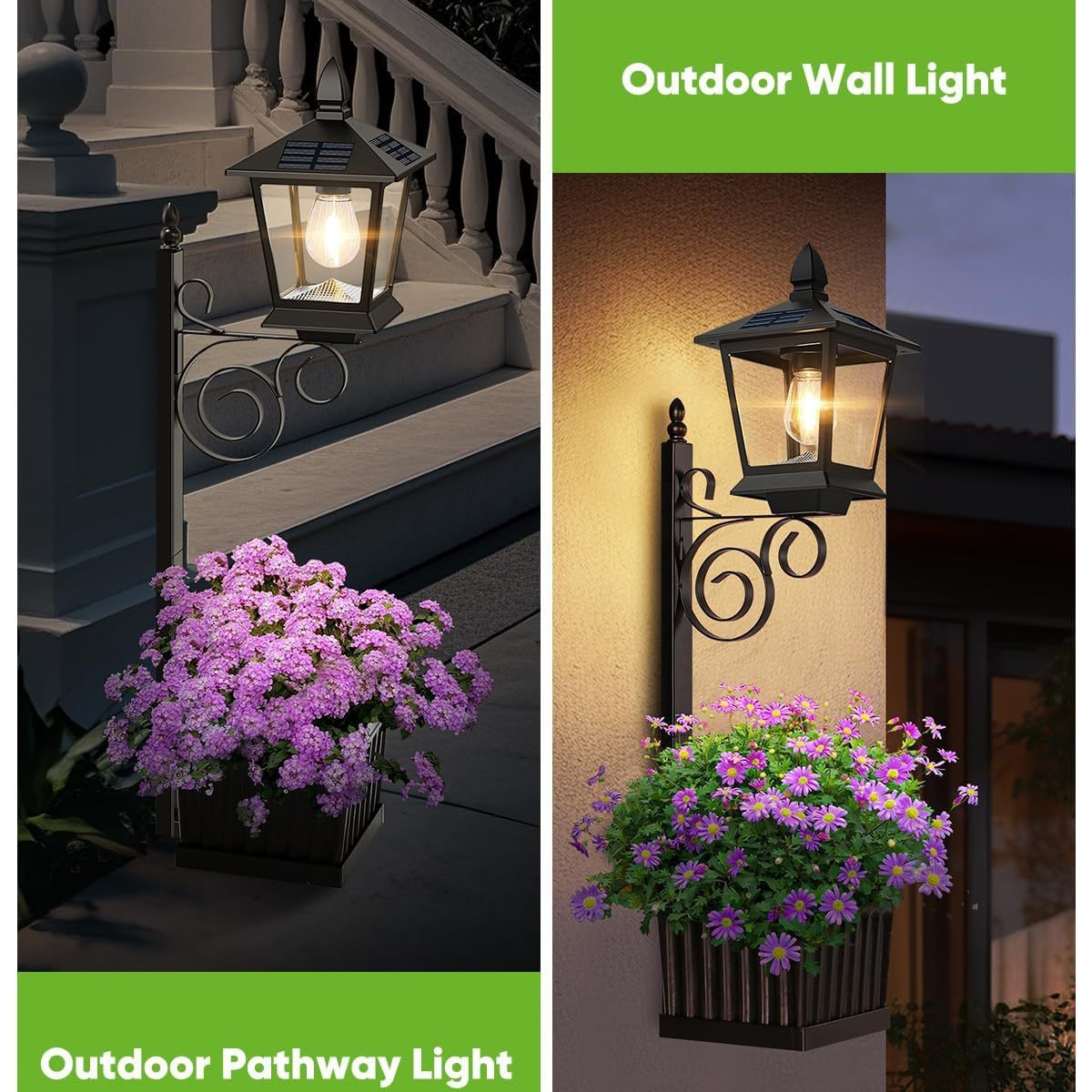 โคมไฟพลังงานแสงอาทิตย์ 2 in 1  - Outdoor Lighting Garden บทวิจารณ์และราคา