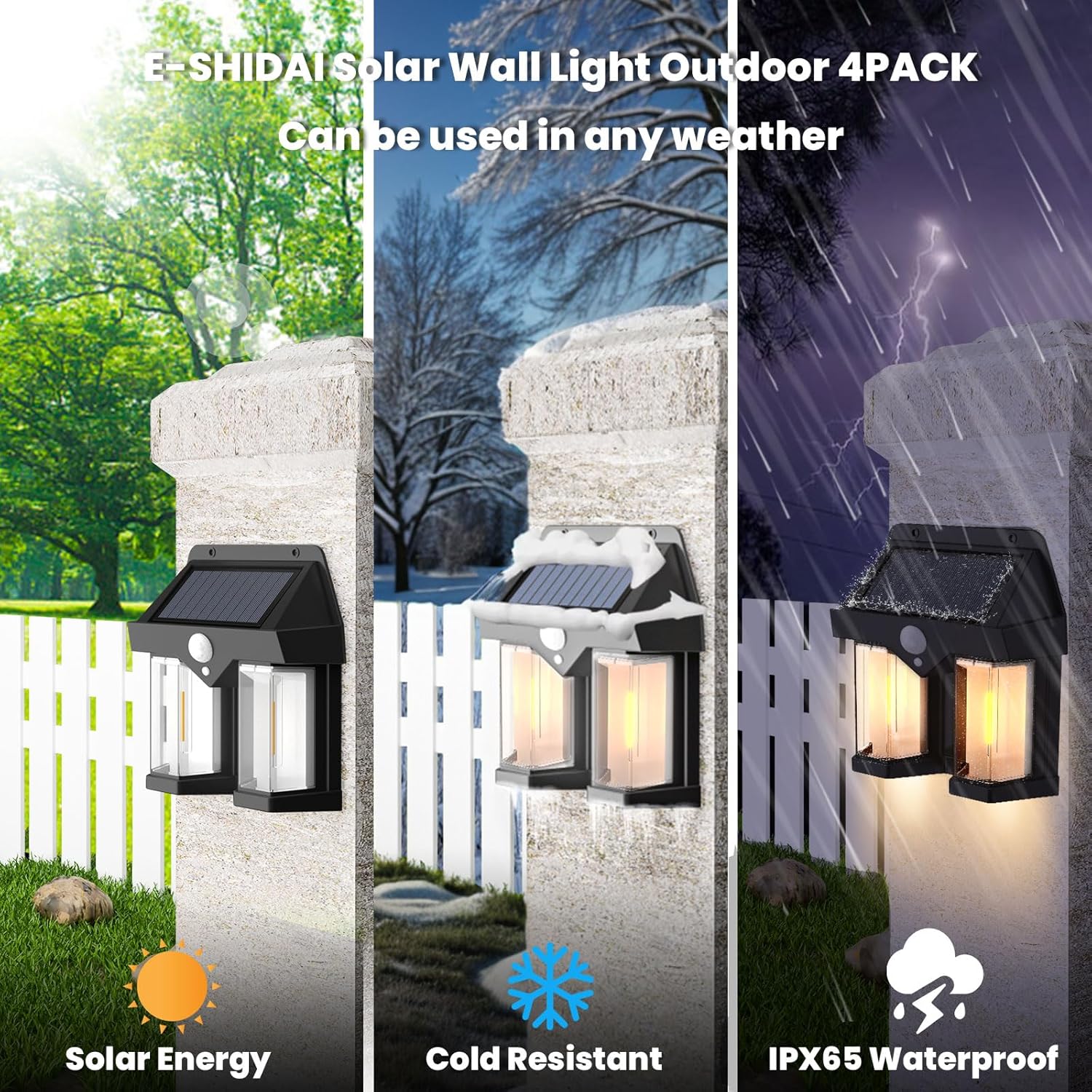 โคมไฟติดผนังพลังงานแสงอาทิตย์ส - Outdoor Lighting Linear บทวิจารณ์และราคา