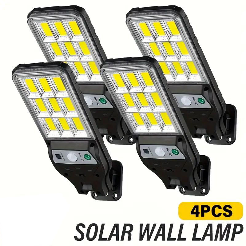 4PCS โคมไฟติดผนังพลังงานแสงอาท - Outdoor Lighting On Fence บทวิจารณ์และราคา