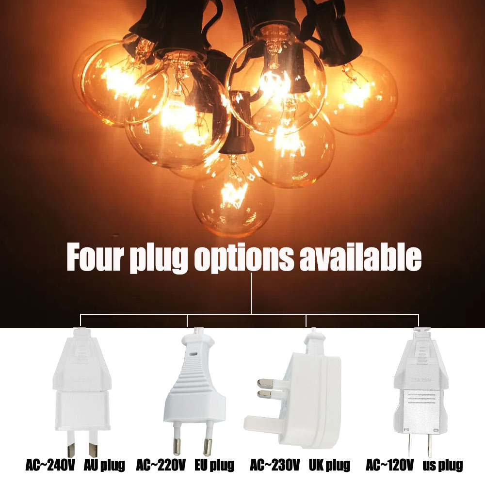 ไฟประดับแบบวินเทจ G40 หลอดใส ค - Lighting Wedding Outdoor บทวิจารณ์และราคา