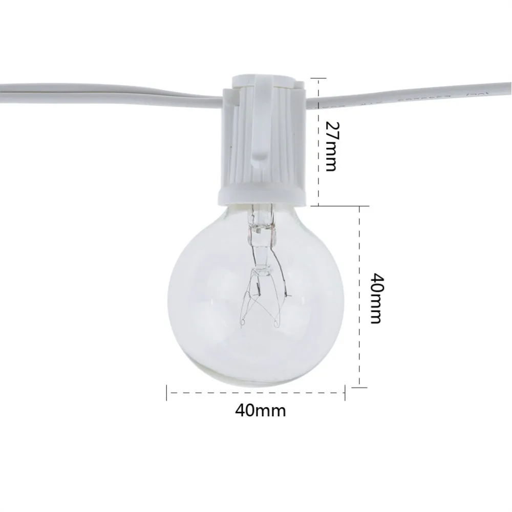 ไฟประดับแบบวินเทจ G40 หลอดใส ค - Lighting Wedding Outdoor บทวิจารณ์และราคา