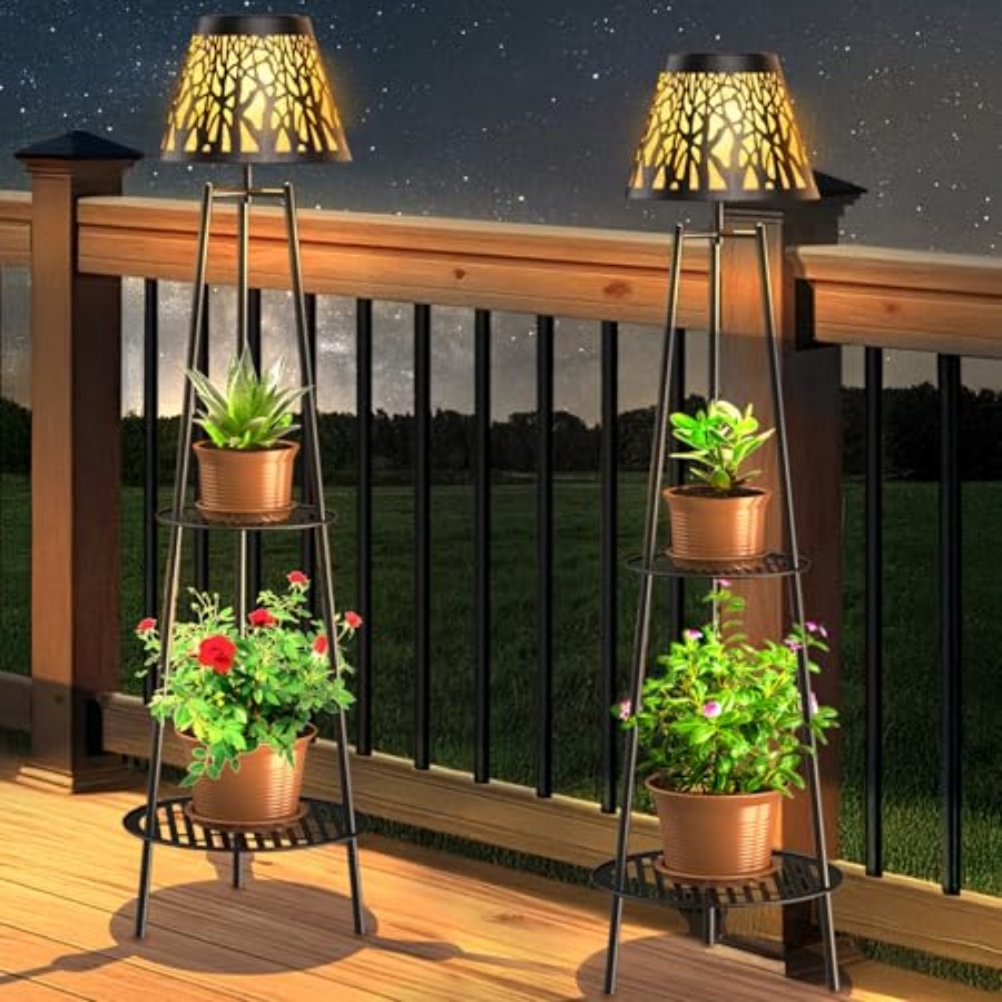 โคมไฟตั้งพื้นพลังงานแสงอาทิตย์ - Outdoor Lighting Garden บทวิจารณ์และราคา