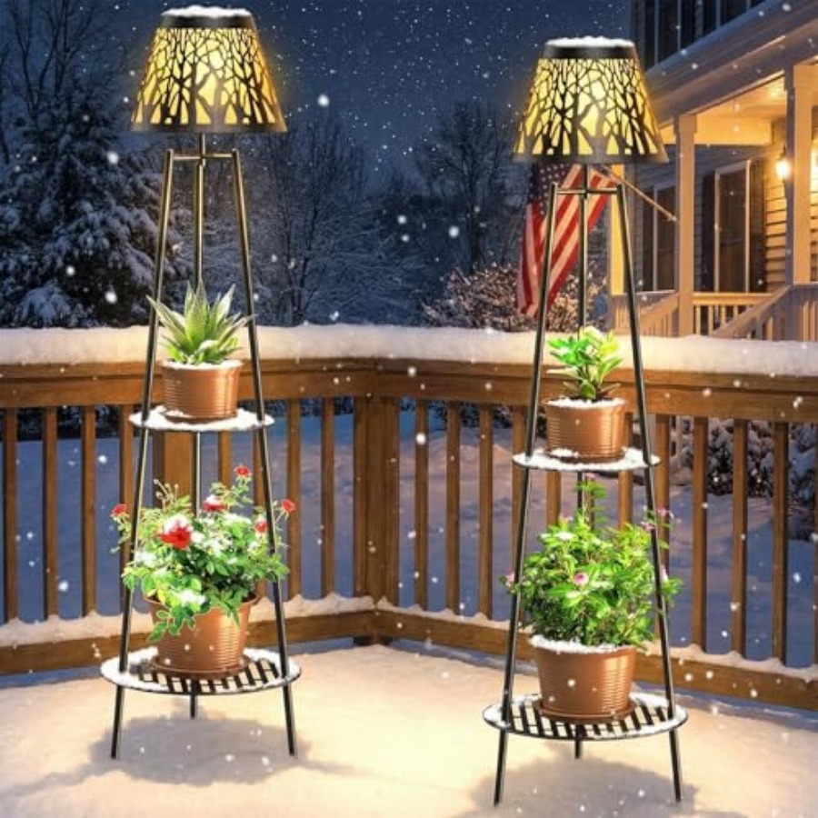 โคมไฟตั้งพื้นพลังงานแสงอาทิตย์ - Outdoor Lighting Garden บทวิจารณ์และราคา