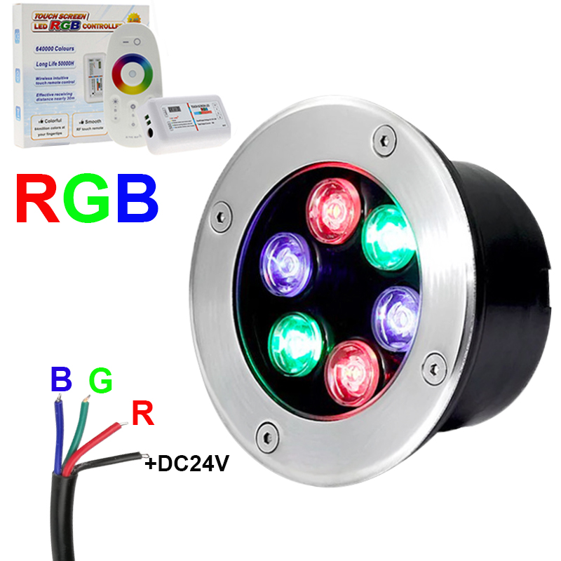 4 สาย RGB LED ใต้ดิน 9W18W LED - Outdoor Lighting Underground Wiring บทวิจารณ์และราคา