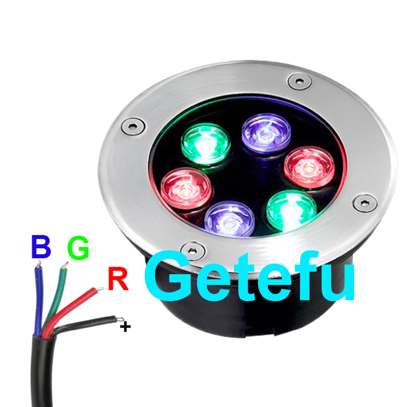 4 สาย RGB LED ใต้ดิน 9W18W LED - Outdoor Lighting Underground Wiring บทวิจารณ์และราคา
