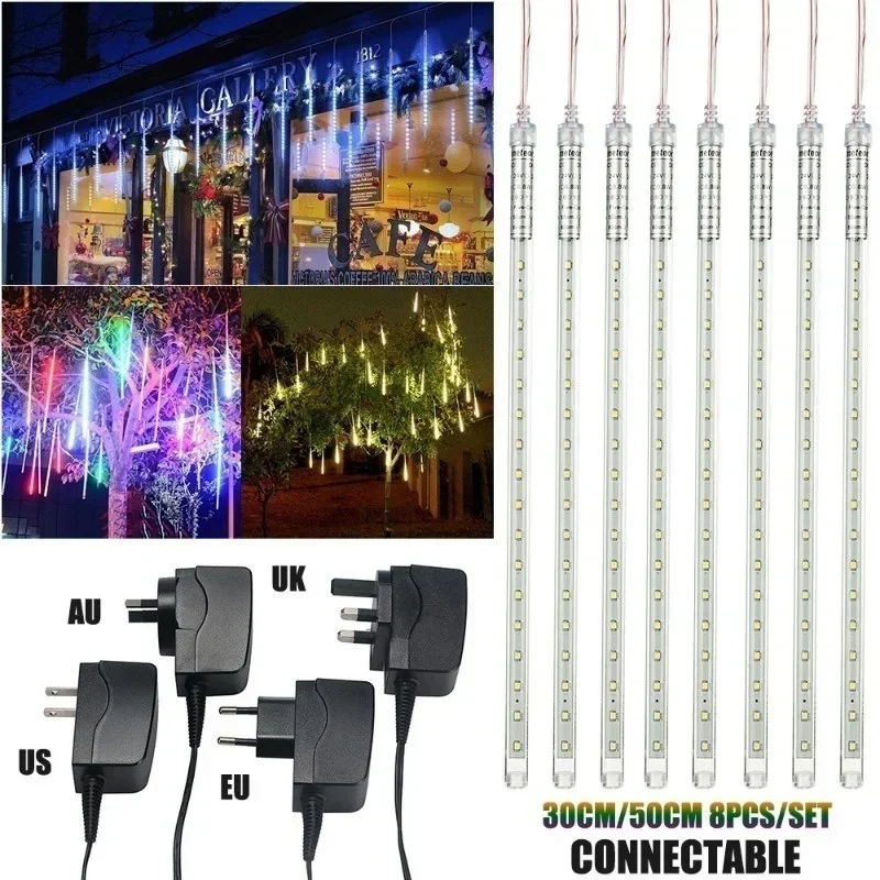 30 ซม./50 ซม.ฝนดาวตกกันน้ํา 8  - Outdoor Lighting Tree บทวิจารณ์และราคา