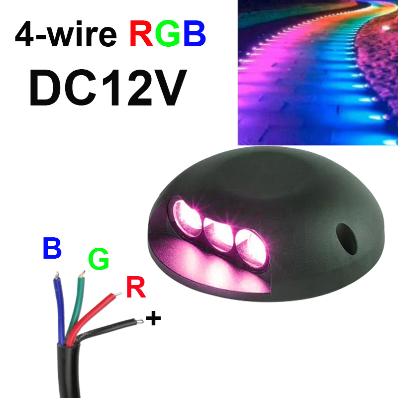 โคมไฟ LED RGB ควบคุมภายนอก 9W  - Outdoor Lighting Underground Wiring บทวิจารณ์และราคา
