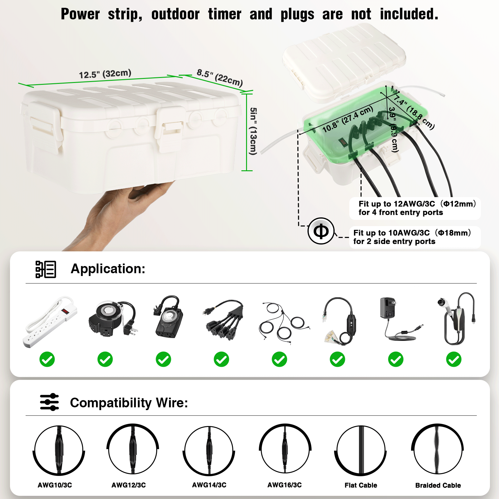 กล่องไฟฟ้ากันน้ำขนาดใหญ่สำหรับ - Outdoor Lighting Junction บทวิจารณ์และราคา