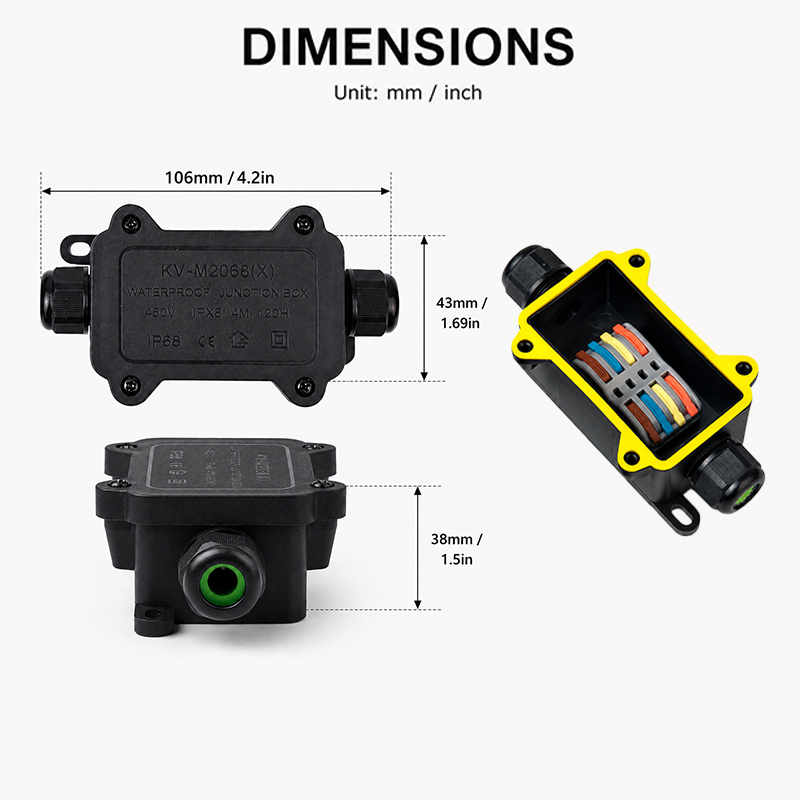 กล่องต่อสายไฟกันน้ำ IP68 แบบ 2 - Outdoor Lighting Junction บทวิจารณ์และราคา