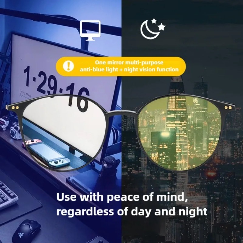 แว่นตาเปลี่ยนสีในเวลากลางคืนแบ - Color Changing Outdoor บทวิจารณ์และราคา