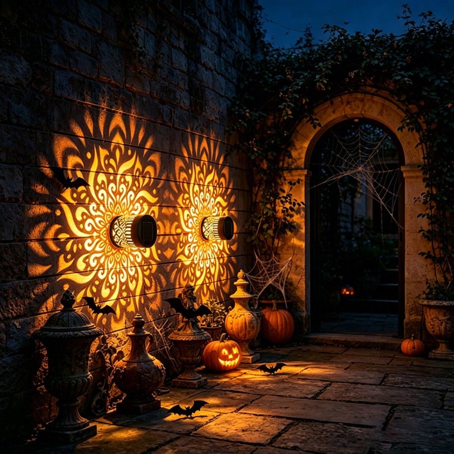 1/2 ชิ้น โคมไฟติดผนังรูปดาวเคร - Outdoor Lighting On Fence บทวิจารณ์และราคา